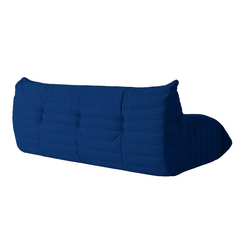 69 Inch Armless Teddy Fabric Soft Sofa Modern Couch