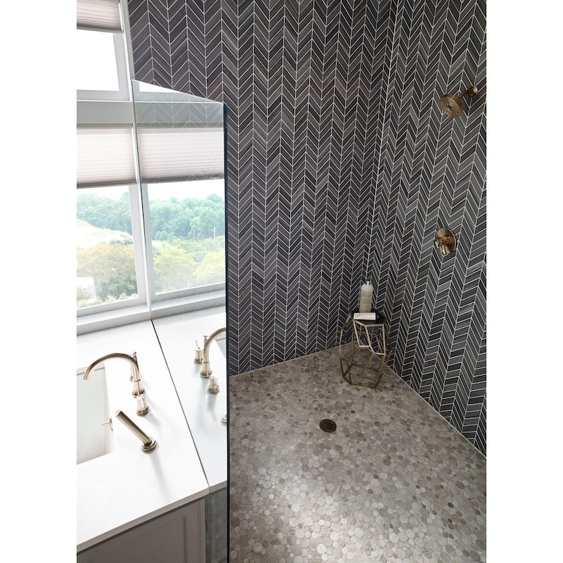 Ackland AKM-S-MA12X12PBP-CA Marvella - 12" x 12" Marble Pebble and