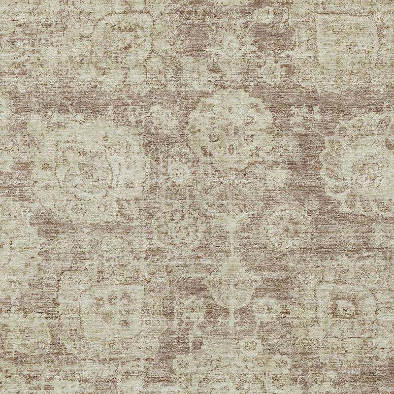 HomeRoots Floral Transitional Rectangle Outdoor Rug