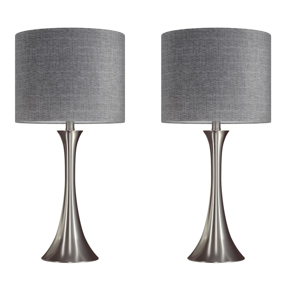 Porch & Den Bakkom 24" Metal Table Lamp (Set of 2)