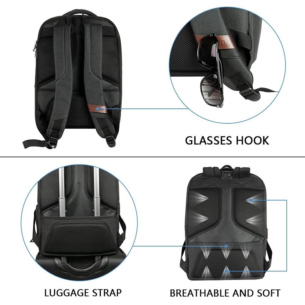 Backpack Large Computer Backpack Fits up to 17.3 Inch Laptop with USB Charging Port Water-Repellent - Bed Bath & Beyond - 42714355 Backpack Large Computer Backpack Fits up to 17.3 Inch Laptop with USB Charging Port Water-Repellent - Bed Bath & Beyond - 42714355
