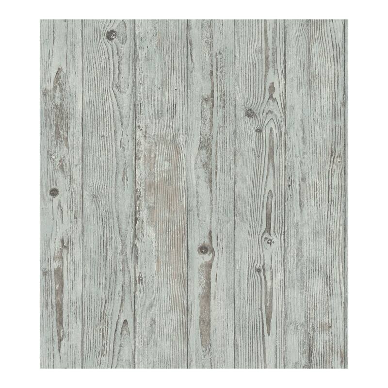 Advantage Albright Light Blue Weathered Oak Panels Wallpaper - 21 x 396 x 0.025