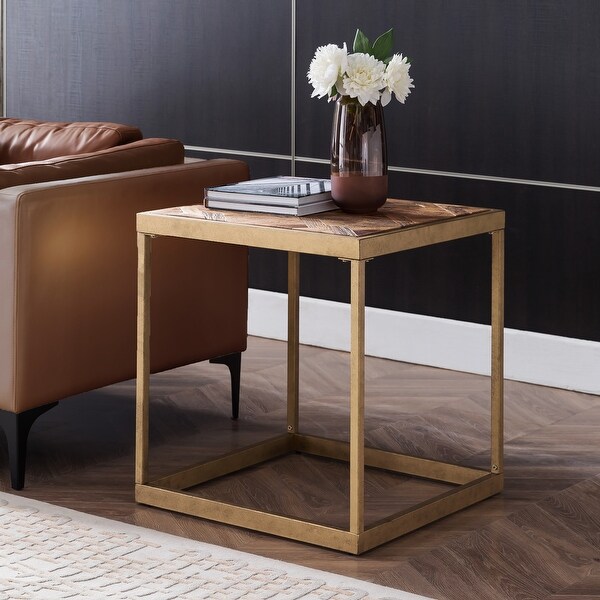 Carbon Loft Darren Reclaimed Wood Square End Table. Opens flyout.