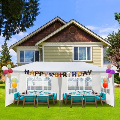 10'X20' Outdoor Waterproof Party Tent with 4 Removable Sidewalls
