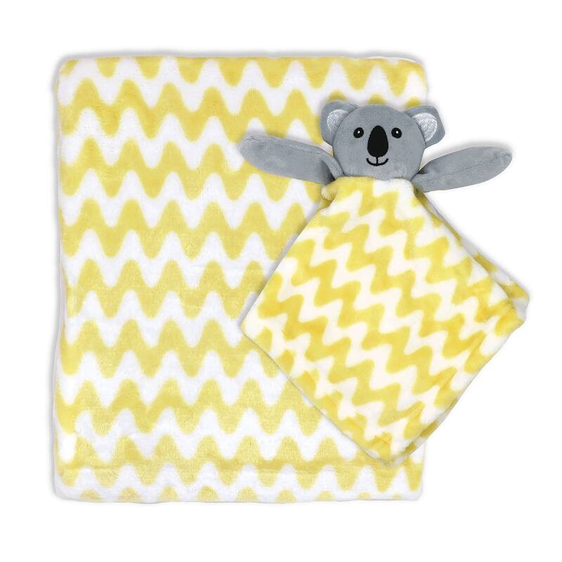 Baby Blanket and Matching Soothing Nunu - Yellow