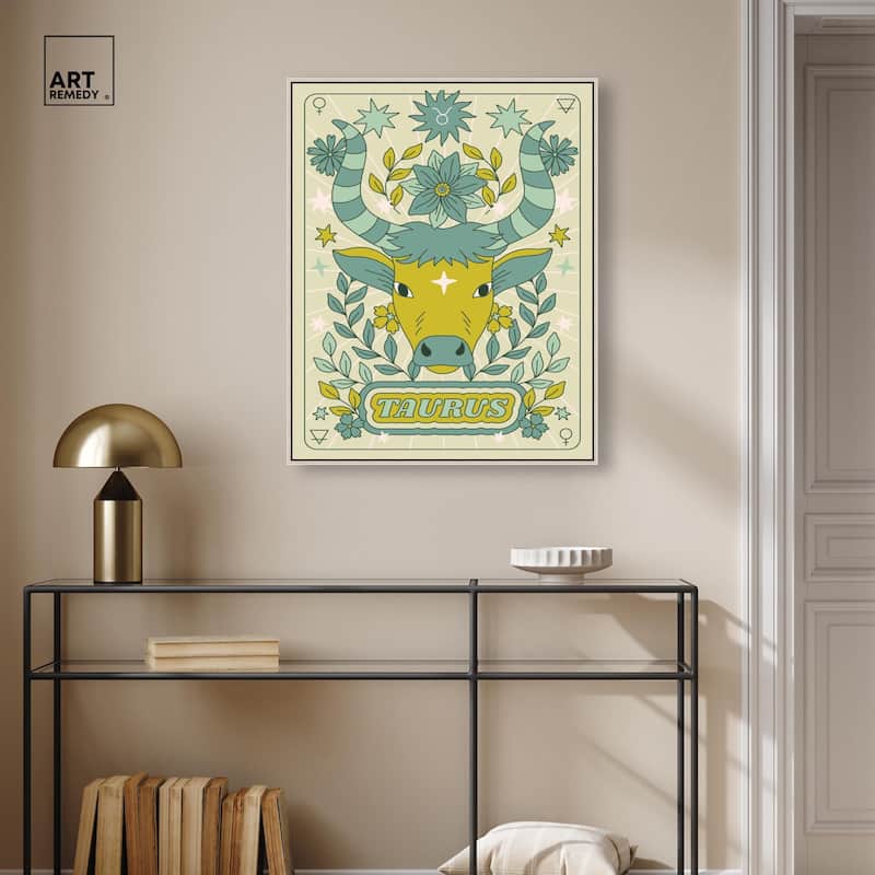 Taurus Stars Card Canvas by Art Remedy