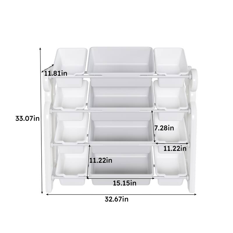 Kids Toy Storage Organizer with 12 Bins