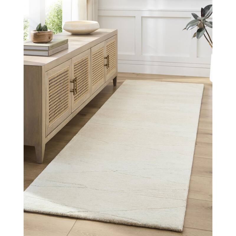 Livabliss Forum Mid-Century Abstract Area Rug - 12' x 15' - Light Beige/Gray