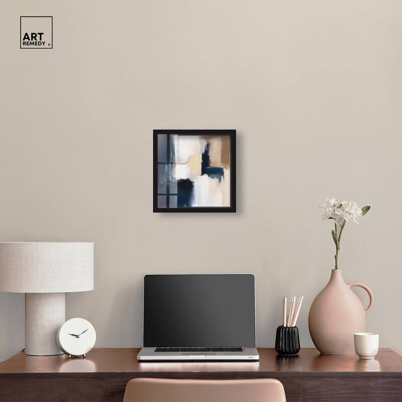 Blue Mood Depth I Shadowbox by Art Remedy