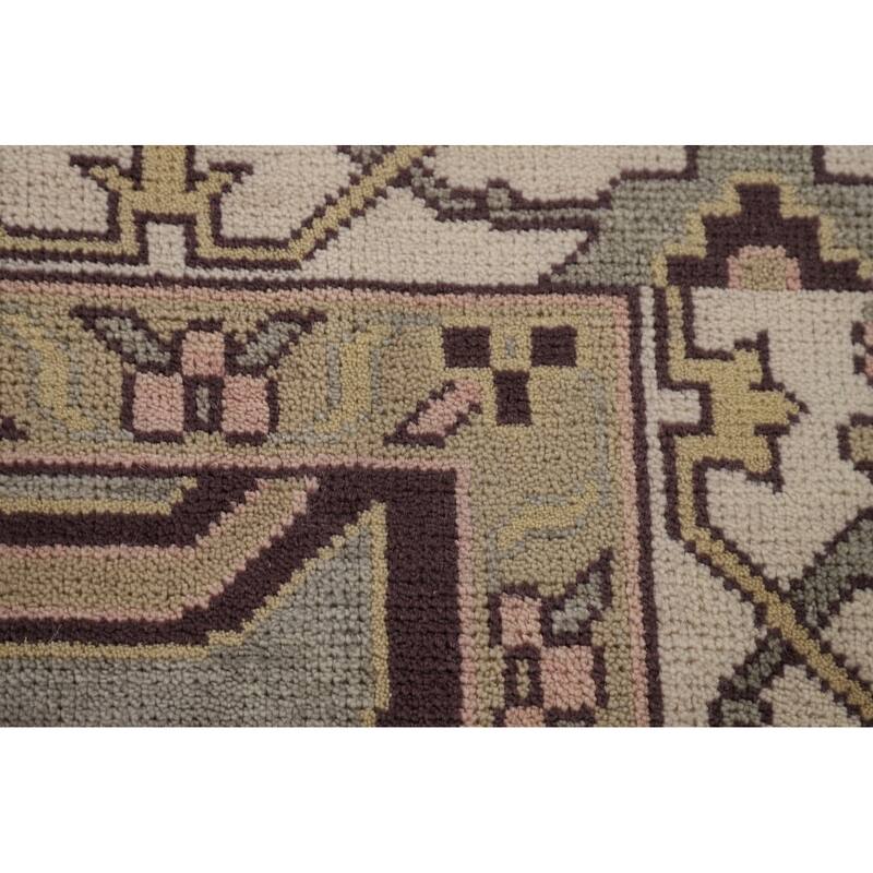 All-Over Oushak Oriental Large Area Rug Handmade Wool Carpet - 10'0" x 13'9"