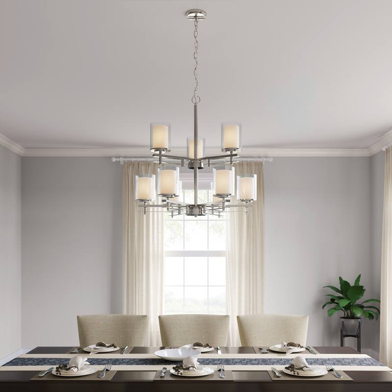 Millennium Lighting Huderson 9 Light Metal Chandelier Ceiling Fixture