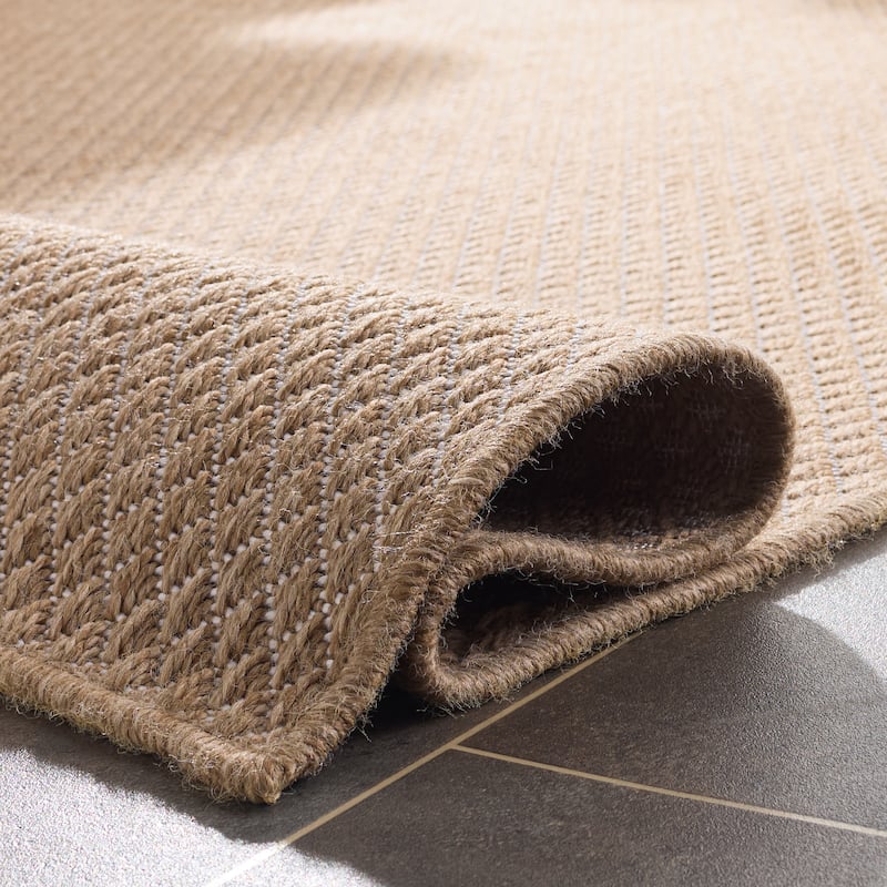 SAFAVIEH Sisal Performance Joselyne Washable Indoor/Outdoor Rug - Weather Resistant & Easy Cleaning