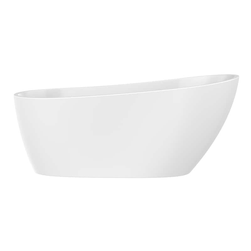 Vanity Art 67" Acrylic Freestanding Soaking Bathtub with Air Bath Option Available