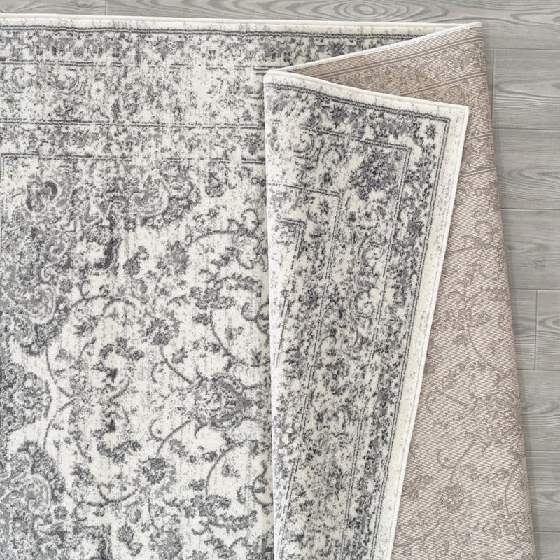 Luxe Weavers Oriental Medallion Area Rug, Stain-Resistant Carpet - 8' x 10'