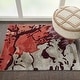 preview thumbnail 6 of 13, Nourison Prismatic Modern Abstract Floral Wool Silk Area Rug 2'3" x 3' - Multi - Rectangle