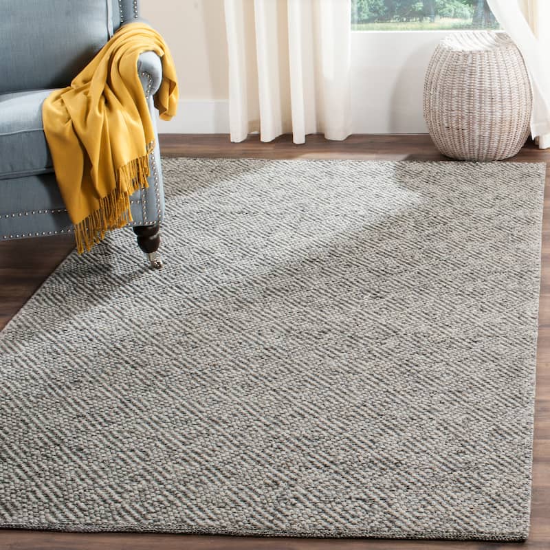SAFAVIEH Natura Rimah Handmade Wool Area Rug - 4' x 6' - Camel/Grey - Rectangle