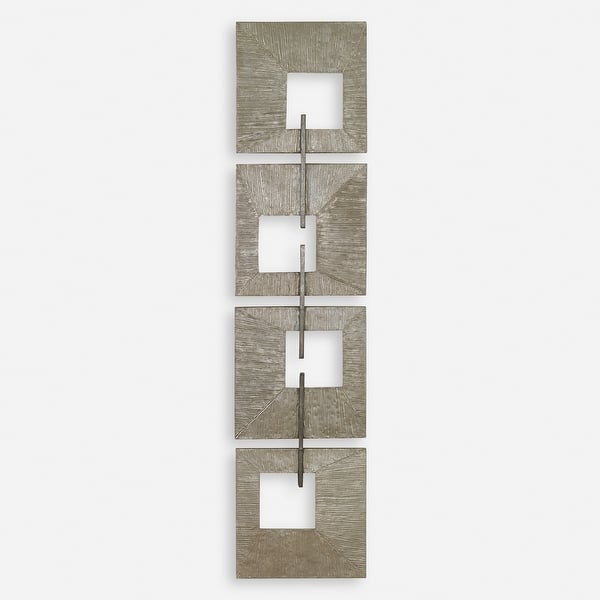 slide 2 of 6, Uttermost Linked Champagne Metal Wall Decor