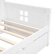 preview thumbnail 12 of 26, Roomfitters Full size Wooden Daybed with Trundle and sensor light