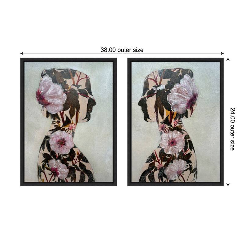 Amanti Art Echoes of Eden No. 1 & No. 2 - 2 Piece by Karenina Fabrizzi Framed Canvas Wall Art