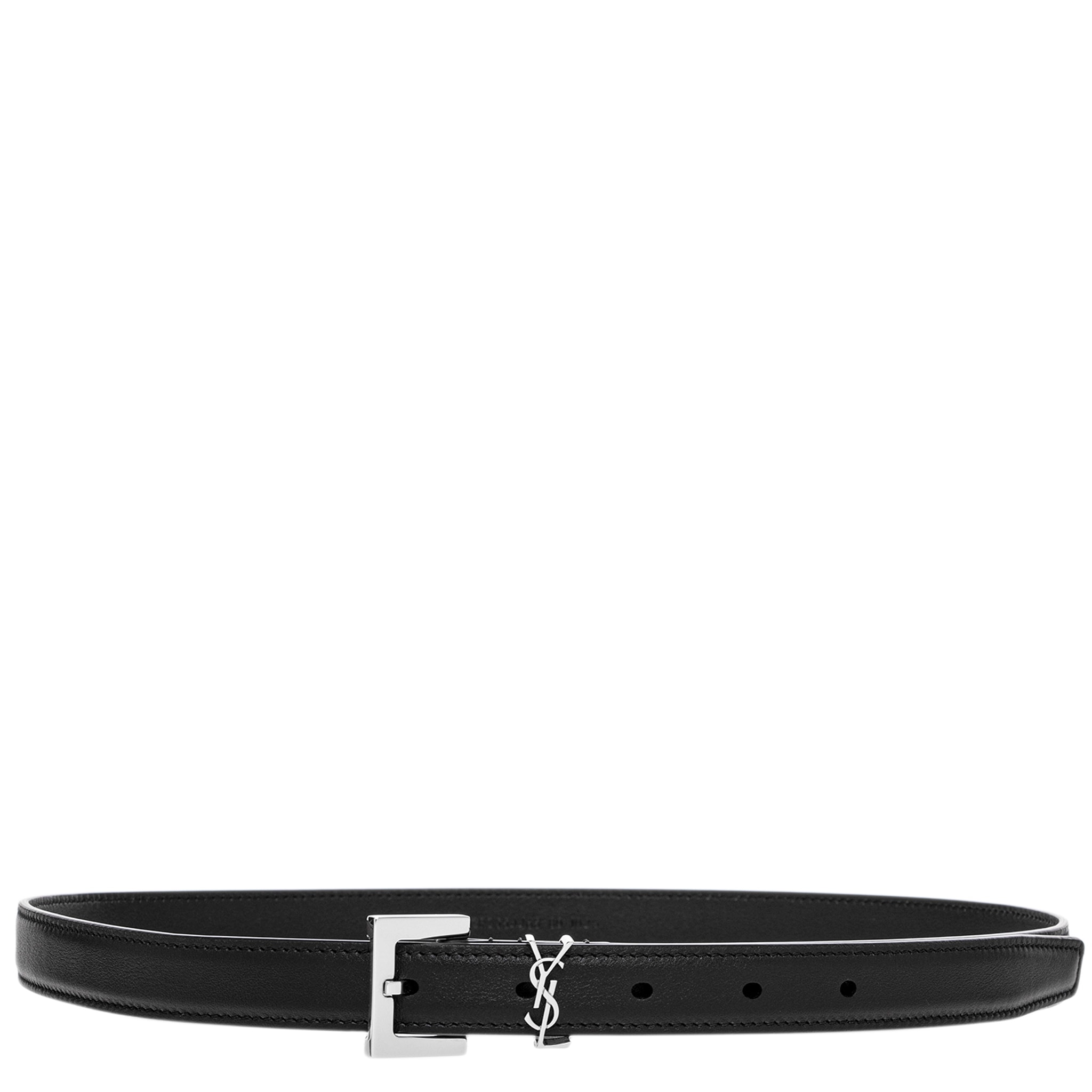 Saint Laurent Cassandre Thin Belt 0.75" Wide