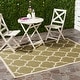 preview thumbnail 11 of 111, SAFAVIEH Courtyard Kathy Indoor/ Outdoor Waterproof Patio Backyard Rug 2'7" x 5' - Green/Beige