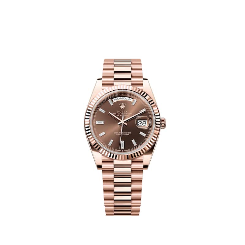 Rolex Pre-Owned Day-date Men's Watch - Chocolate
