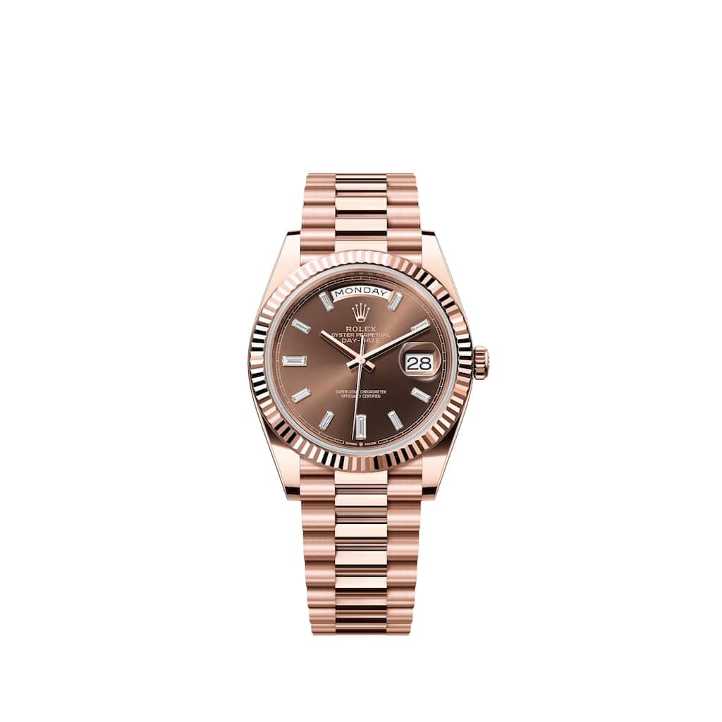 Rolex Pre-Owned Day-date Men's Watch - Chocolate