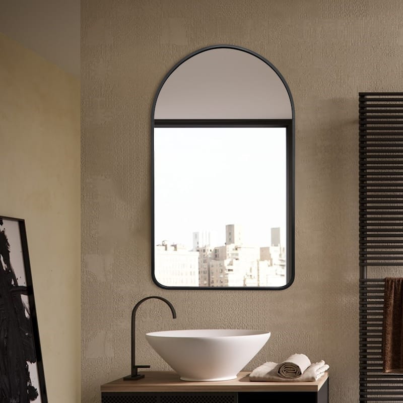 Rita Metal Framed Oval Wall Mirror Bathroom Vanity Mirror
