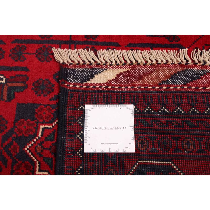 ECARPETGALLERY Hand-knotted Finest Khal Mohammadi Red Wool Rug - 4'10 x 6'8