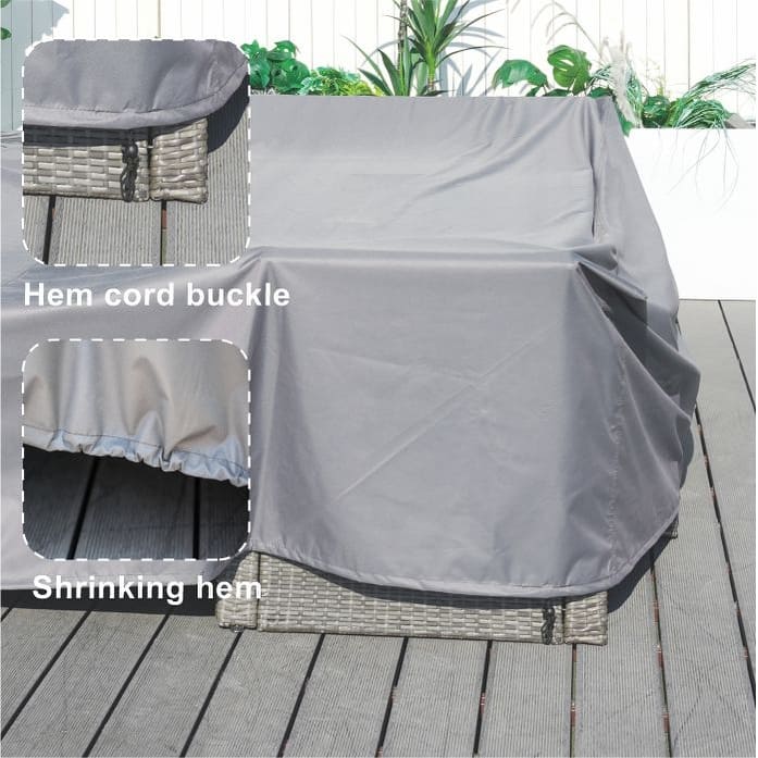 Patio Furniture Covers Waterproof, Outdoor Sectional Sofa Set , Patio Table and Chair Set Cover 106''L x 106''M x 28''H