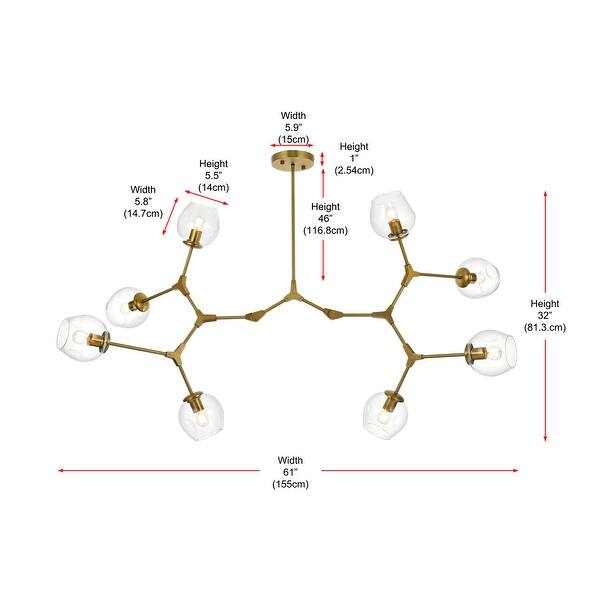 dimension image slide 1 of 2, Indigo Home 61 inch Chandelier