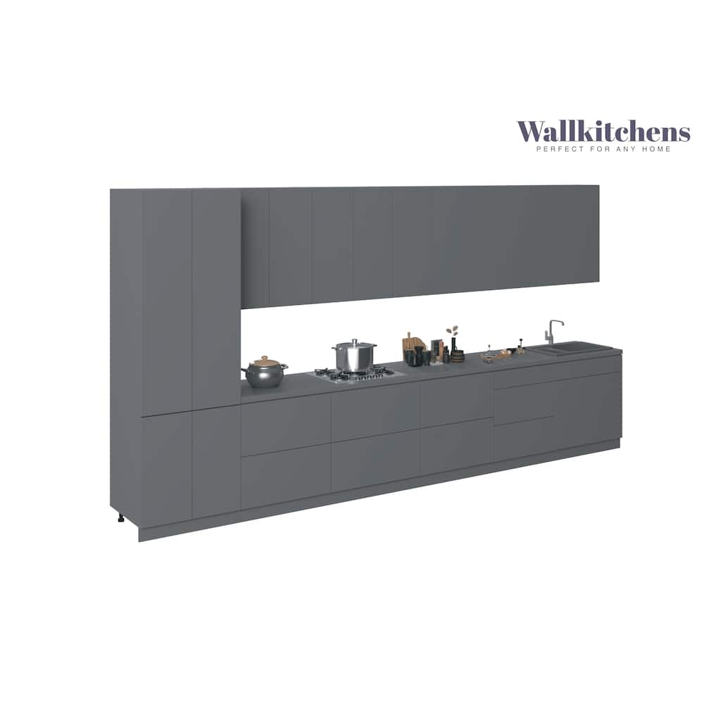 Kitchen Celestial Collection Gray Color Base Size 15Ft Wide - 182x24