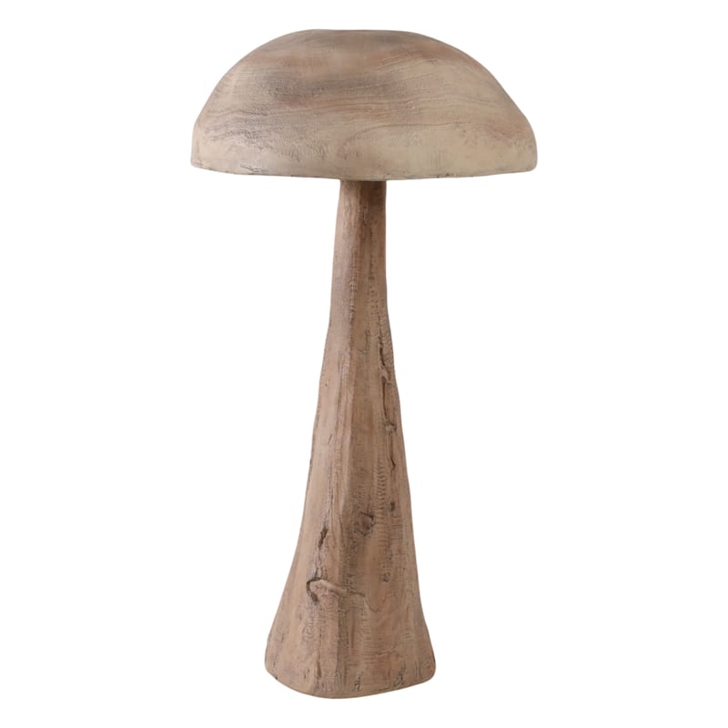 Polyresin Garden Statuary Mushroom-Inspired Design - 32" Brown