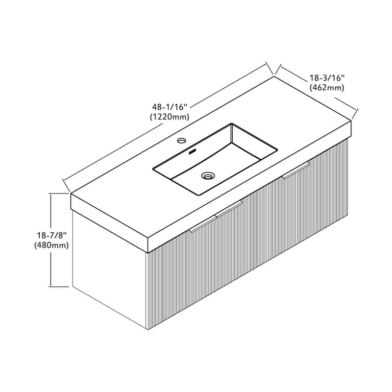 Dillon 48" Single Vanity Set