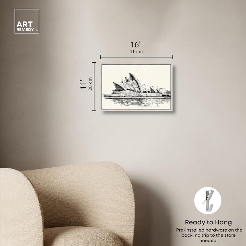 Sails of Sydney Canvas by Art Remedy