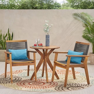 Mcgill Outdoor Acacia Wood Bistro Set by Christopher Knight Home