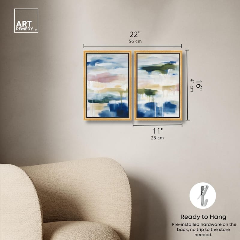 Kairos II Canvas Set of 2 by Art Remedy