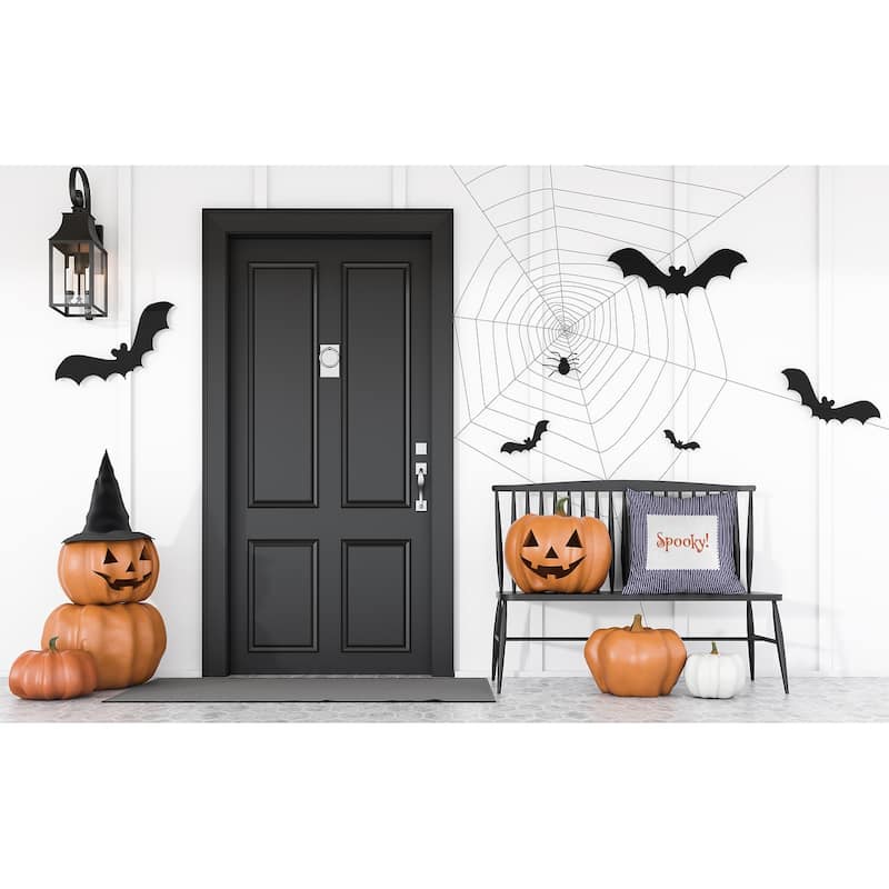 Halloween Spooky Ticking Indoor/Outdoor Throw Pillow
