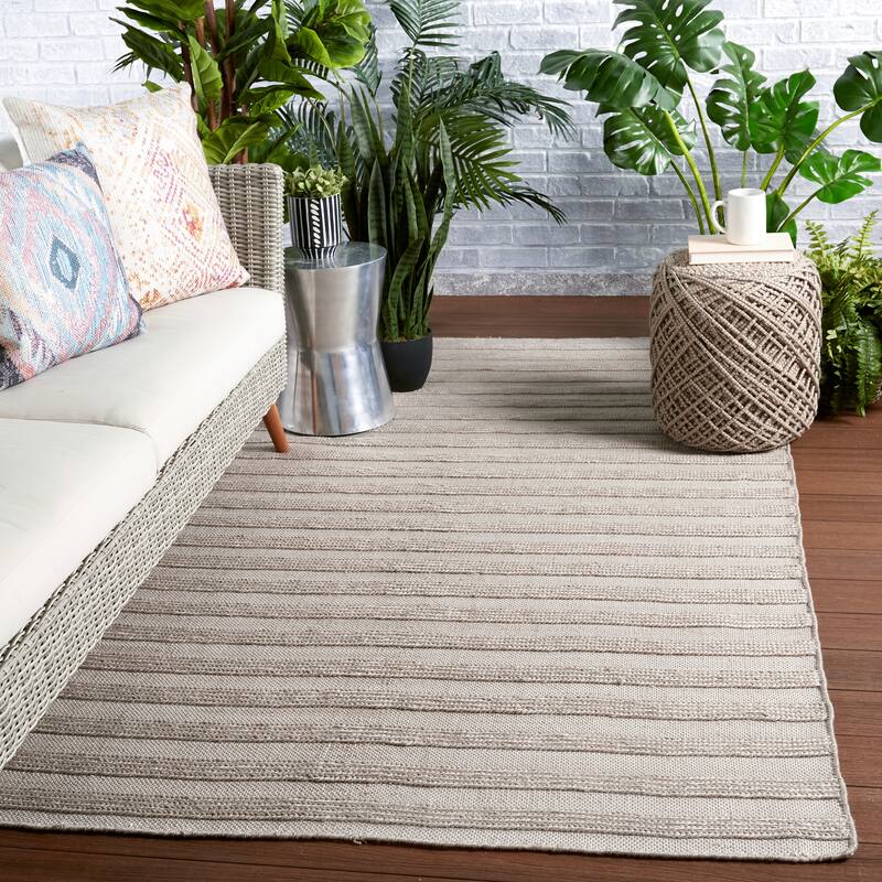 Mathais Indoor/ Outdoor Striped Area Rug