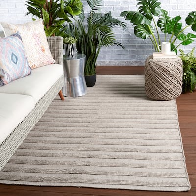 Mathais Indoor/ Outdoor Striped Area Rug