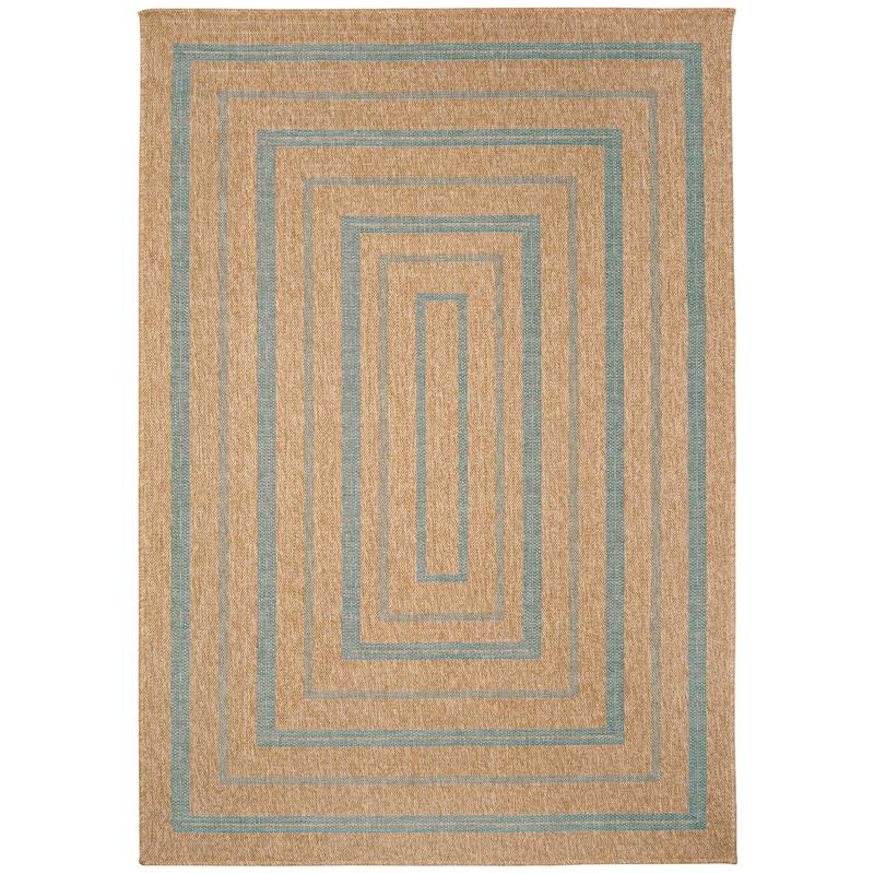 Liora Manne Sahara Multi Border Indoor/Outdoor Rug