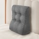 preview thumbnail 47 of 70, WOWMAX Back Rest Wedge Support Pillow Daybed Pillow Grey