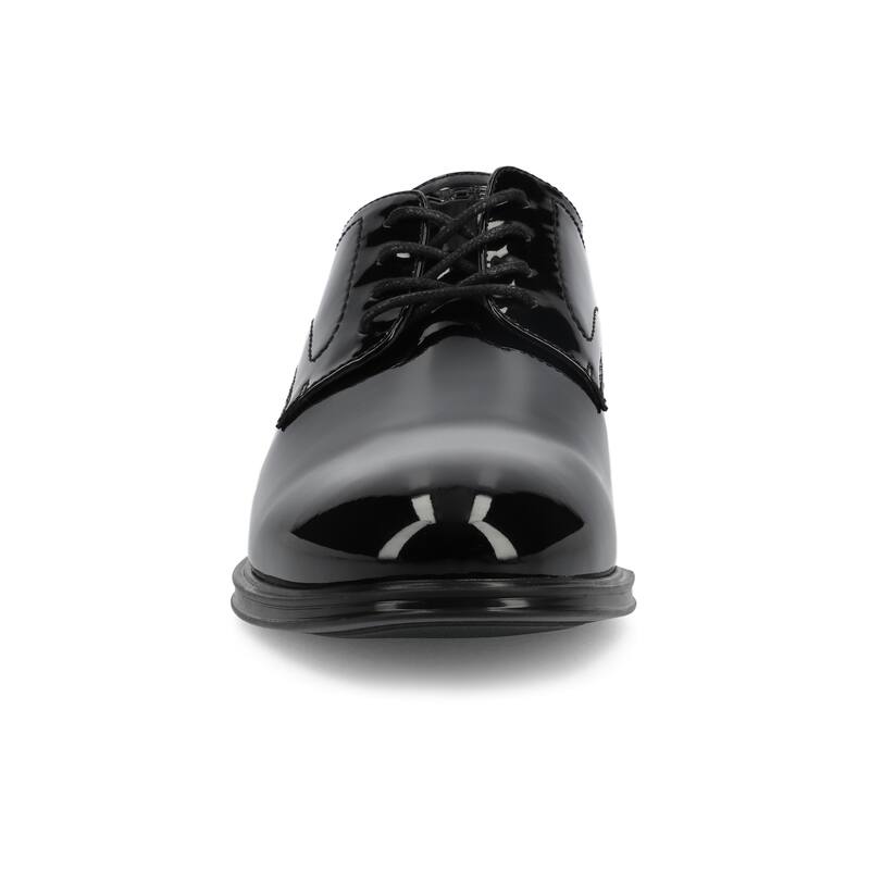 Vance Mens Barclay Medium and Wide Width Plain Toe Oxford Dress Shoe - Medium - Patent/Black - 10.5