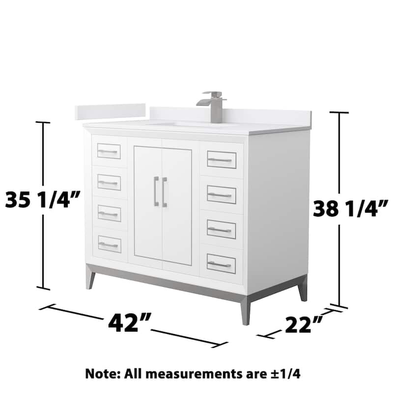 Wyndham Collection WCH515142S-VCA-UNSMXX Marlena 42" Free Standing