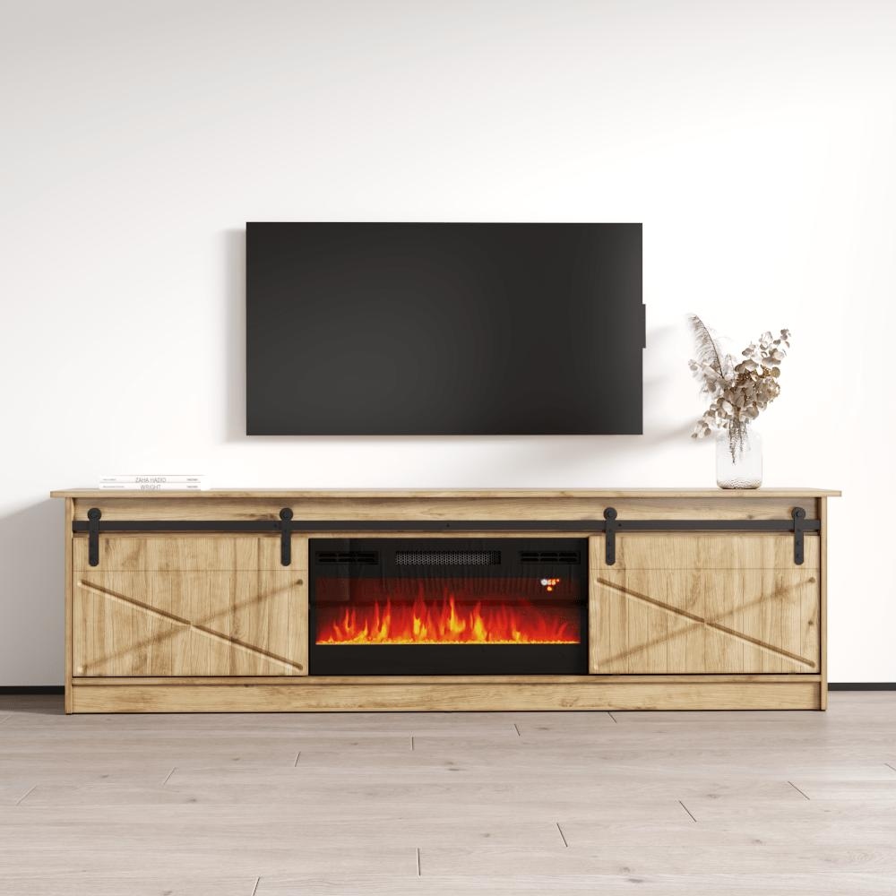 Valmont electric fireplace entertainment center discount