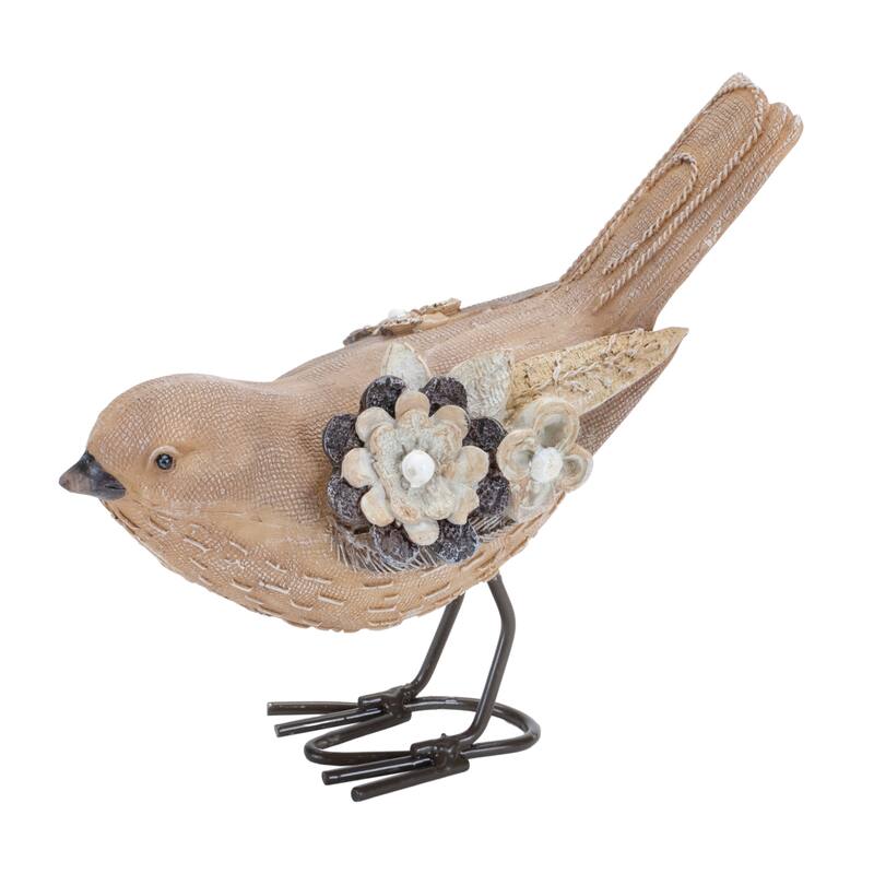 Floral Bird Figurine (Set of 2)