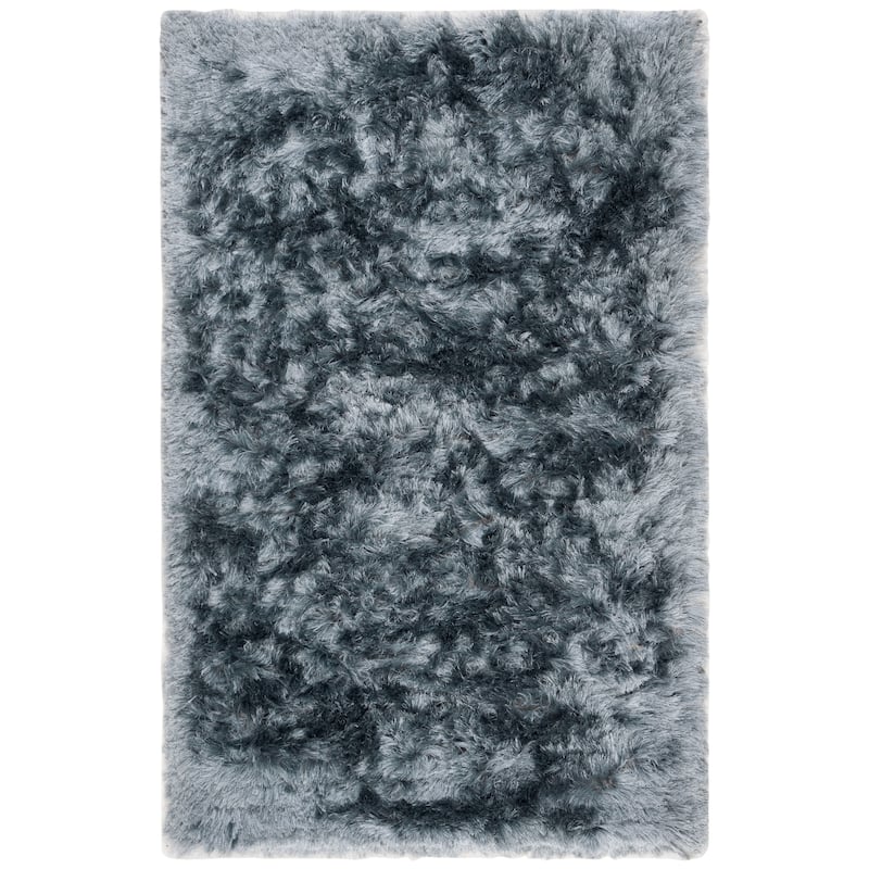 SAFAVIEH Handmade Ocean Shag Lyse Glam 2.5-inch Thick Rug - 2' x 3' - Slate