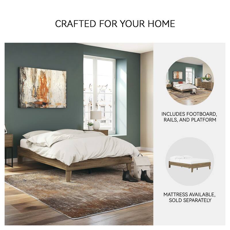 Signature Design by Ashley Deanlow Honey Platform Bed