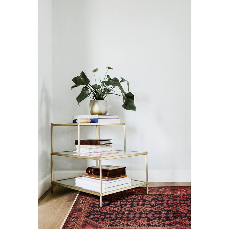 ECARPETGALLERY Hand-knotted Andelz Navy Wool Rug - 4'6 x 7'1