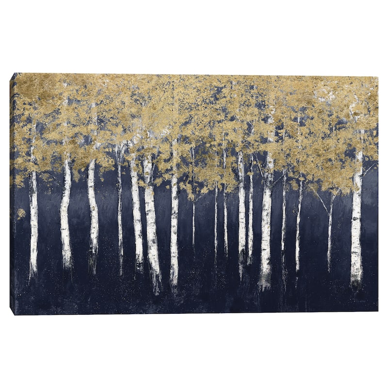 Shimmering Forest Indigo by James Wiens Canvas Art Print